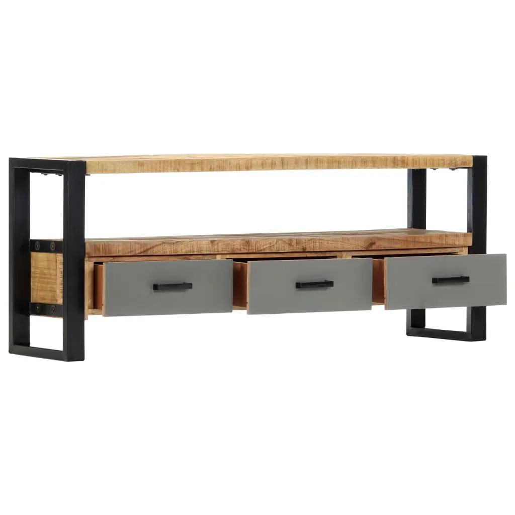 vidaXL TV Cabinet 130x30x50 cm Solid Mango Wood