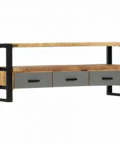 vidaXL TV Cabinet 130x30x50 cm Solid Mango Wood