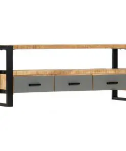 vidaXL TV Cabinet 130x30x50 cm Solid Mango Wood