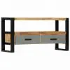 vidaXL TV Cabinet 100x30x50 cm Solid Mango Wood