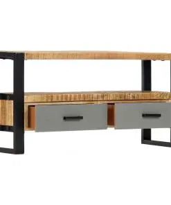 vidaXL TV Cabinet 100x30x50 cm Solid Mango Wood