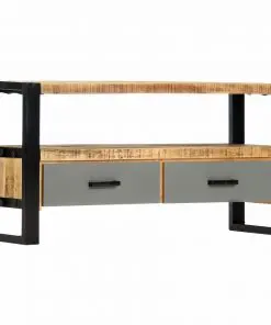 vidaXL TV Cabinet 100x30x50 cm Solid Mango Wood