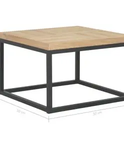 vidaXL Coffee Table 50x50x33.5 cm Solid Wood