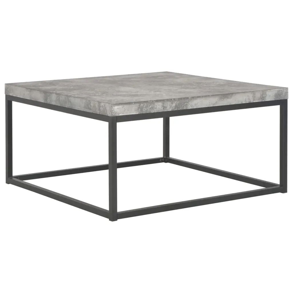 vidaXL Coffee Table 75x75x38 cm Concrete Look