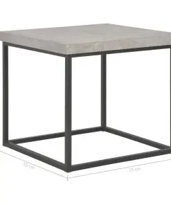 vidaXL Coffee Table 55x55x53 cm Concrete Look