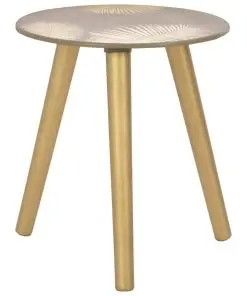 vidaXL Nesting Side Tables 2 pcs Gold 40×45 cm/30×40 cm MDF