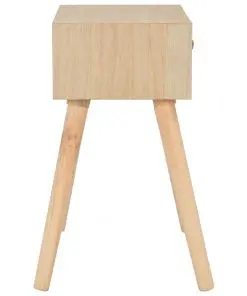 vidaXL Bedside Cabinet with Drawer 44x30x58 cm Solid Wood