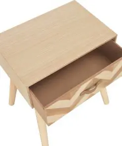 vidaXL Bedside Cabinet with Drawer 44x30x58 cm Solid Wood