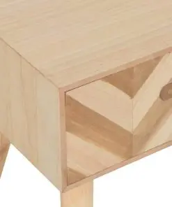 vidaXL Bedside Cabinet with Drawer 44x30x58 cm Solid Wood