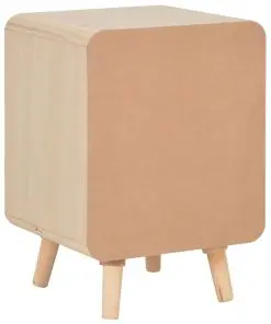 vidaXL Bedside Cabinet with 3 Drawers 40x35x56.5 cm Solid Wood