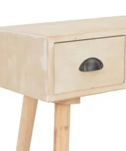 vidaXL Console Table with 3 Drawers 100x30x73 cm Solid Pinewood