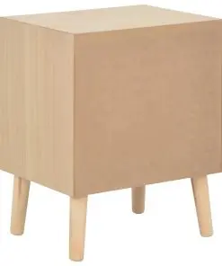 vidaXL Bedside Cabinet with 2 Drawers 40x30x49.5 cm Solid Pinewood