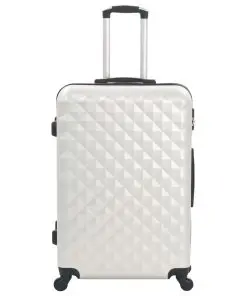 vidaXL Hardcase Trolley Set 3 pcs Bright Silver ABS