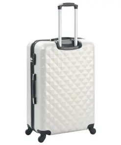 vidaXL Hardcase Trolley Set 3 pcs Bright Silver ABS
