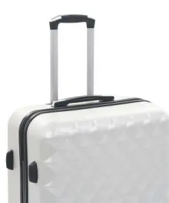 vidaXL Hardcase Trolley Set 3 pcs Bright Silver ABS