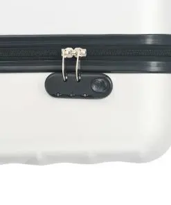 vidaXL Hardcase Trolley Set 3 pcs Bright Silver ABS