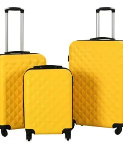 vidaXL Hardcase Trolley Set 3 pcs Yellow ABS