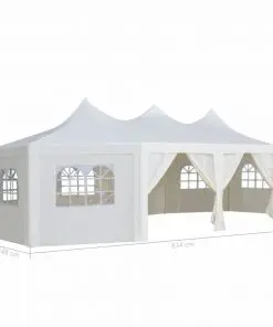 vidaXL Gazebo 834x448x320 cm White