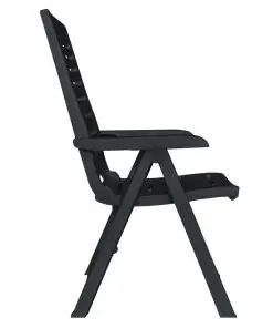 vidaXL 9 Piece Outdoor Dining Set Plastic Anthracite