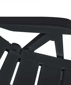 vidaXL 11 Piece Outdoor Dining Set Plastic Anthracite