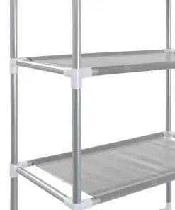 vidaXL 3-Tier Storage Rack over Toilet Silver 53x28x169 cm