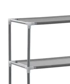 vidaXL 3-Tier Storage Rack over Laundry Machine Silver 69x28x169 cm