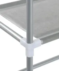 vidaXL 3-Tier Storage Rack over Laundry Machine Silver 69x28x169 cm