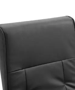 vidaXL Swivel TV Armchair Black Faux Leather