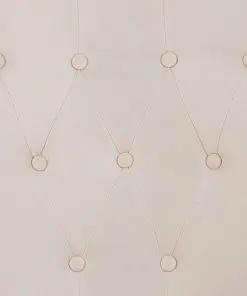 vidaXL Dining Chair with Armrests Beige Fabric