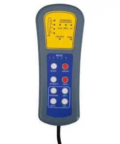 vidaXL Massage Chair with Foot Stool Wine Red Faux Leather