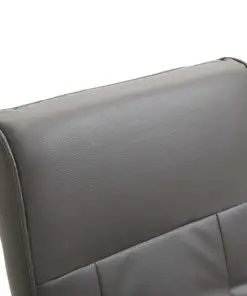 vidaXL Massage Chair Grey Faux Leather