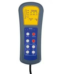 vidaXL Massage Chair Grey Faux Leather