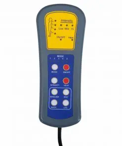 vidaXL Massage Chair with Foot Stool Cream Faux Leather