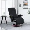 vidaXL Massage Chair Black Faux Leather