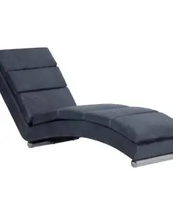 vidaXL Chaise Longue Grey Faux Suede Leather