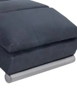 vidaXL Chaise Longue Grey Faux Suede Leather