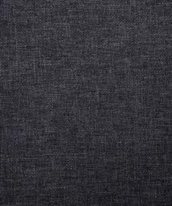 vidaXL Bench 139.5 cm Dark Grey Polyester