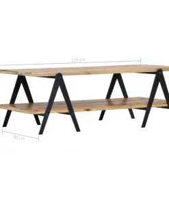vidaXL Coffee Table 115x60x40 cm Solid Mango Wood