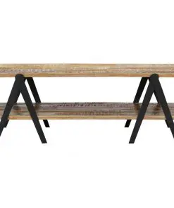 vidaXL Coffee Table 115x60x40 cm Solid Reclaimed Wood