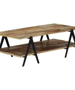 vidaXL Coffee Table 115x60x40 cm Solid Reclaimed Wood