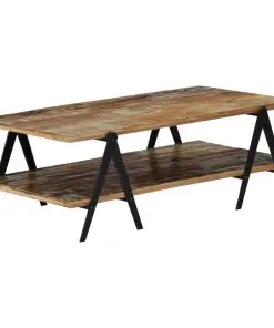 vidaXL Coffee Table 115x60x40 cm Solid Reclaimed Wood