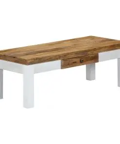 vidaXL Coffee Table 110x50x40 cm Solid Mango Wood