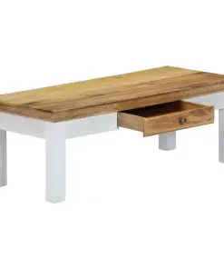 vidaXL Coffee Table 110x50x40 cm Solid Mango Wood