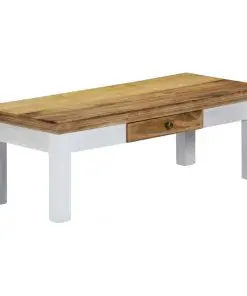 vidaXL Coffee Table 110x50x40 cm Solid Mango Wood