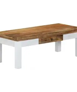 vidaXL Coffee Table 110x50x40 cm Solid Mango Wood