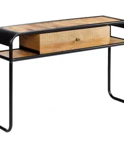 vidaXL Console Table 118x30x75 cm Solid Mango Wood