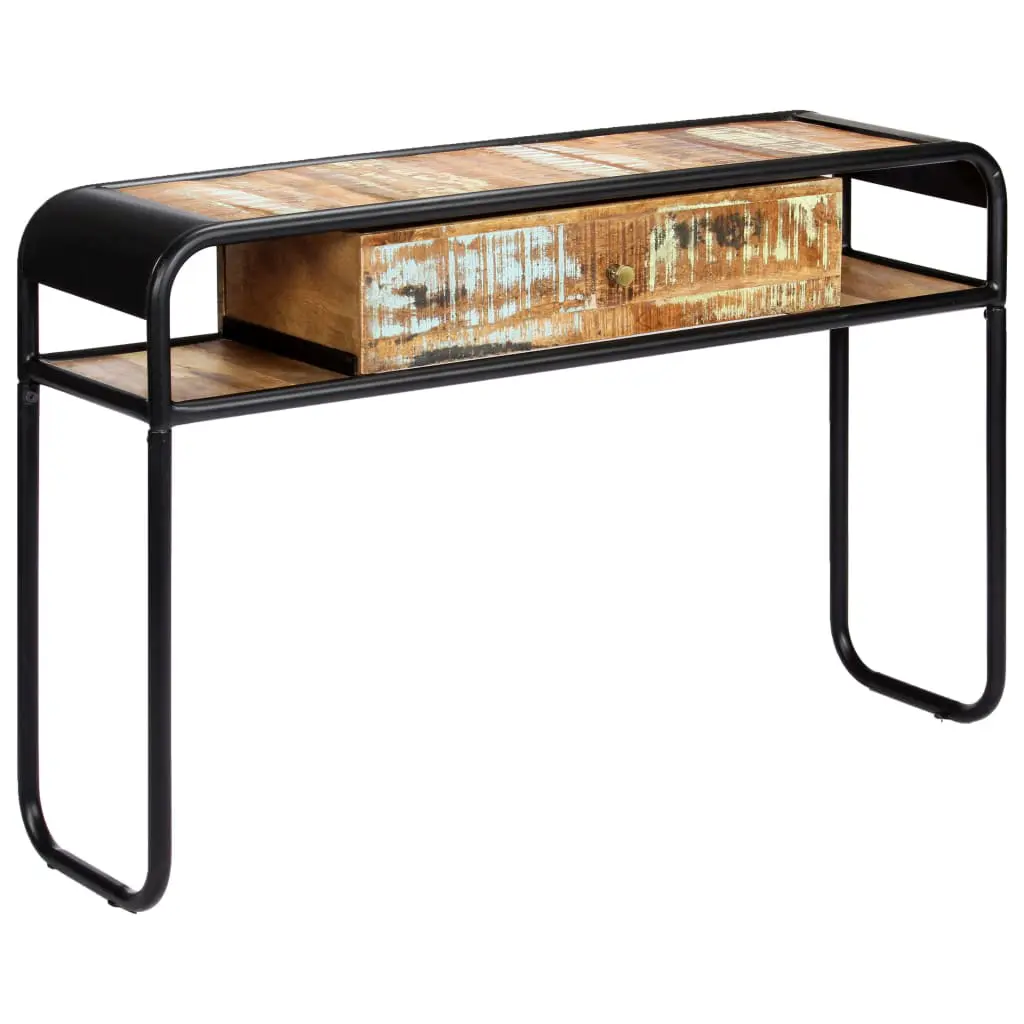 vidaXL Console Table 118x30x75 cm Solid Reclaimed Wood
