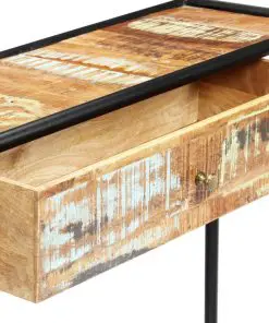 vidaXL Console Table 118x30x75 cm Solid Reclaimed Wood