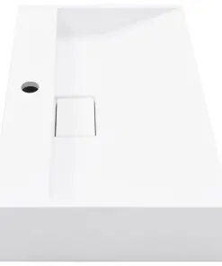 vidaXL Wash Basin 60x38x11 cm Mineral Cast/Marble Cast White