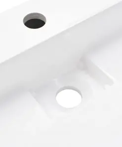 vidaXL Wash Basin 60x38x11 cm Mineral Cast/Marble Cast White